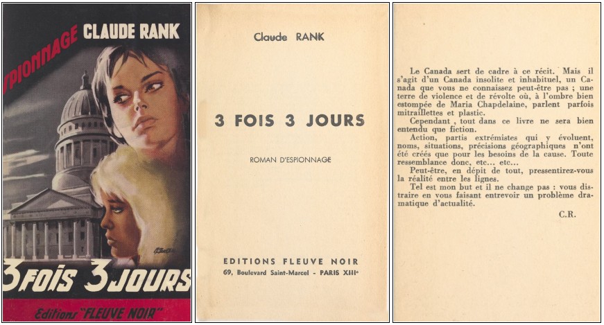 Claude Rank - 3 fois 3 jours (1964)