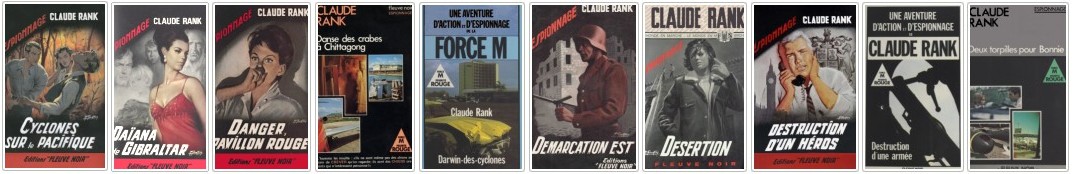 Claude Rank - Couvertures des romans (C à D) 