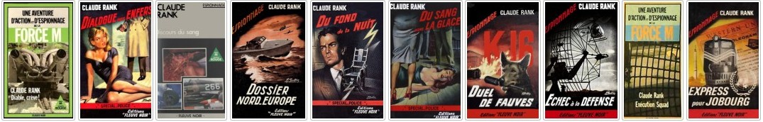 Claude Rank - Couvertures des romans (D à E) 