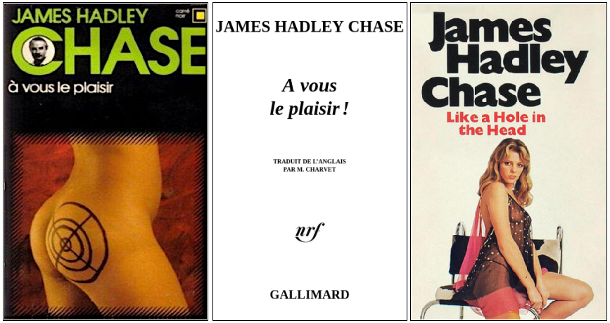 James Hadley Chase - A pieds joints (1975) - Éditions Carré Noir et Panther Books 