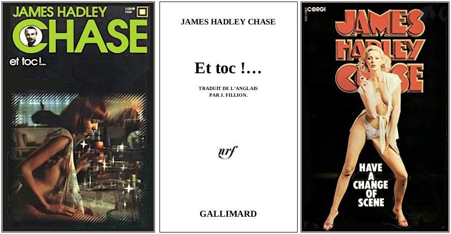James Hadley Chase - Et toc !  (1973) - Éditions Carré Noir et Corgi