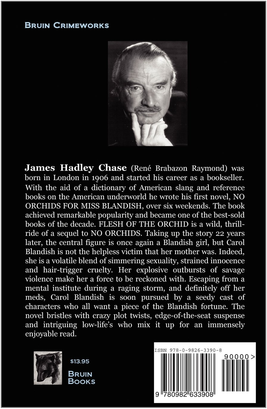 James Hadley Chase - La Chair de l'orchidée (1948) - Éditions Bruin Books