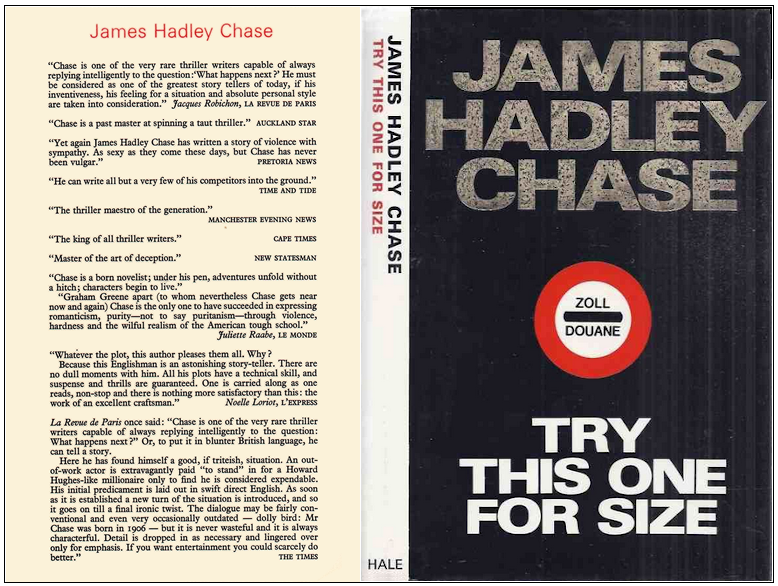 James Hadley Chase - La Grande Fauche - Éditions Robert Hale