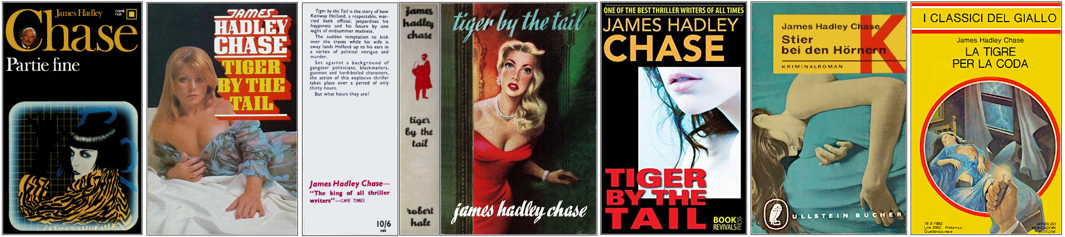 James Hadley Chase - Partie fine - Éditions Carré noir, Grafton Books, Robert Hale, Book Revivals, Ullstein Bücher et Mondadori