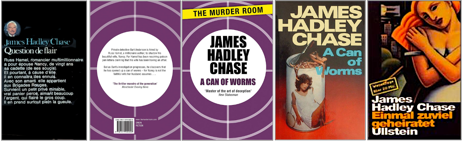 James Hadley Chase - Question de flair - Éditions Carré noir, Orion, Robert Hale et Ullstein Bücher