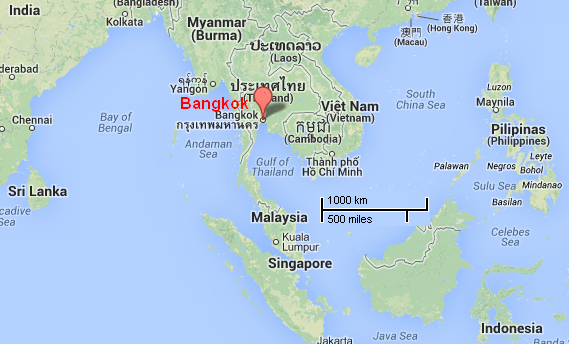 Bangkok: Source Google Maps 