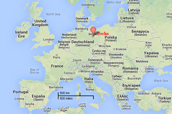 Berlin : Source Google Maps 