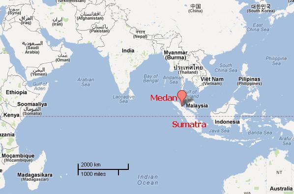 Sumatra : Source Google Maps
