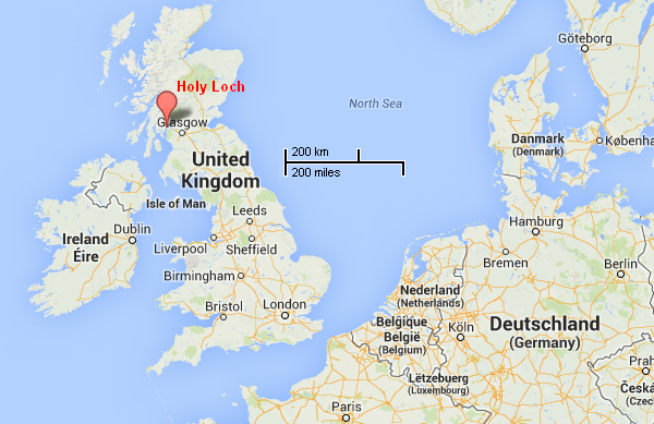 Holy Loch : Source Google Maps 