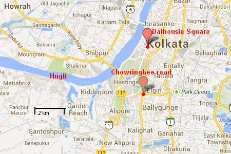 Calcutta : Source Google Maps 