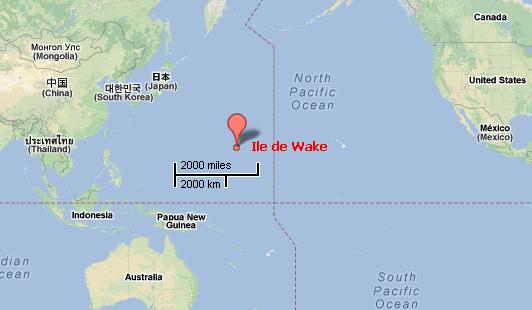 ile de Wake : Source Google Maps 