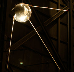 Spoutnik-1 - source Commons wikimedia, image public domain