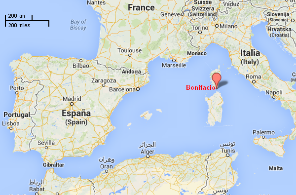 Bonifacio : Source Google Maps 