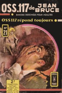  OSS117 repond toujours,  de Jean Bruce - Couverture du roman en BD, aux Editions Comics Pocket 