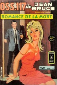  OSS117, Romance de la mort,  de Jean Bruce - Couverture du roman en BD, aux Editions Comics Pocket 