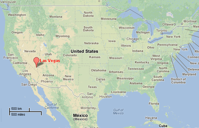 Las Vegas : Source Google Maps 