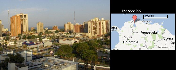 Maracaibo - source Commons wikimedia, image public domain et Google Maps
