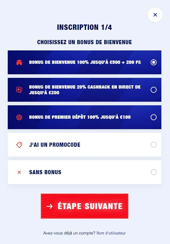 Connexion à Bankonbet Casino